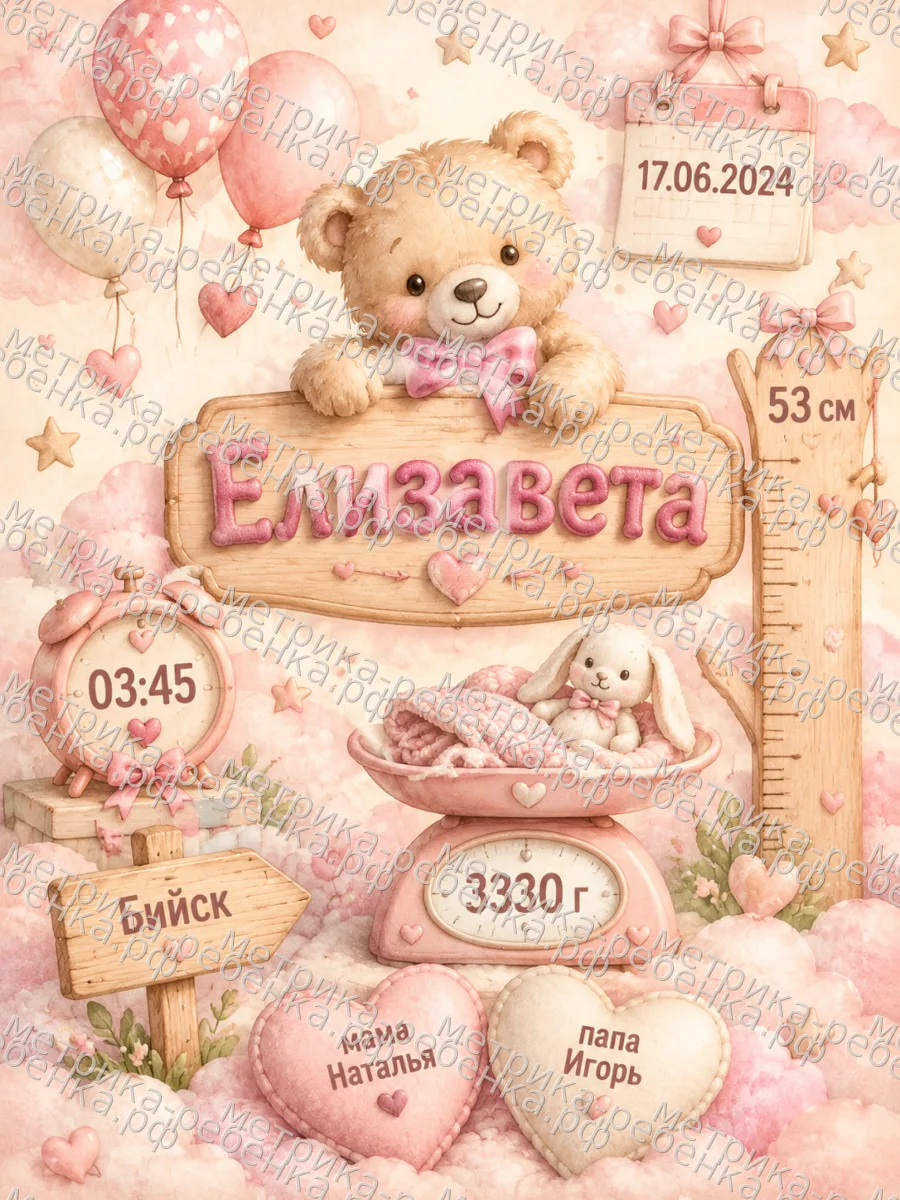 Метрика Елизавета