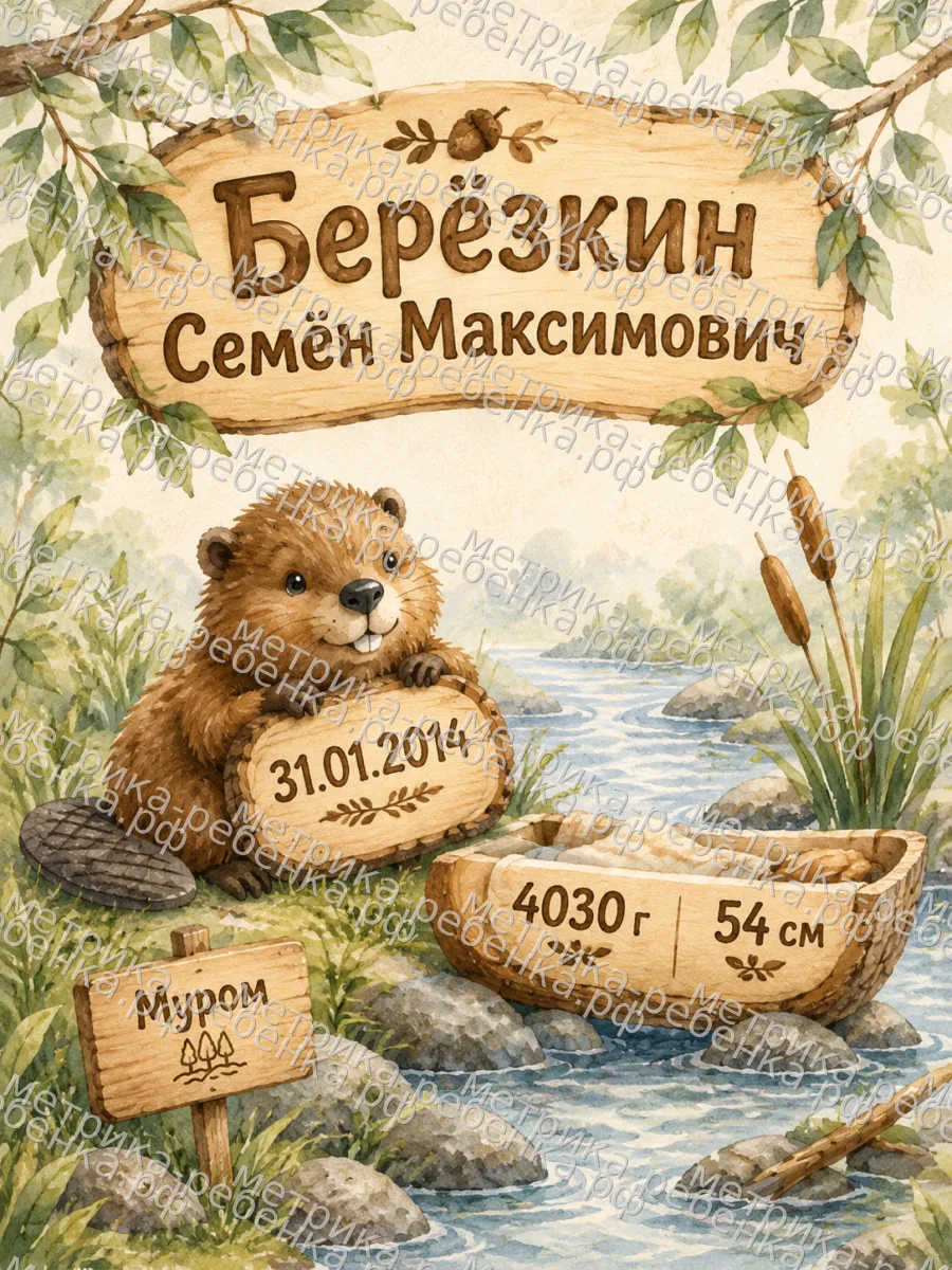 Метрика Берёзкин Семён Максимович
