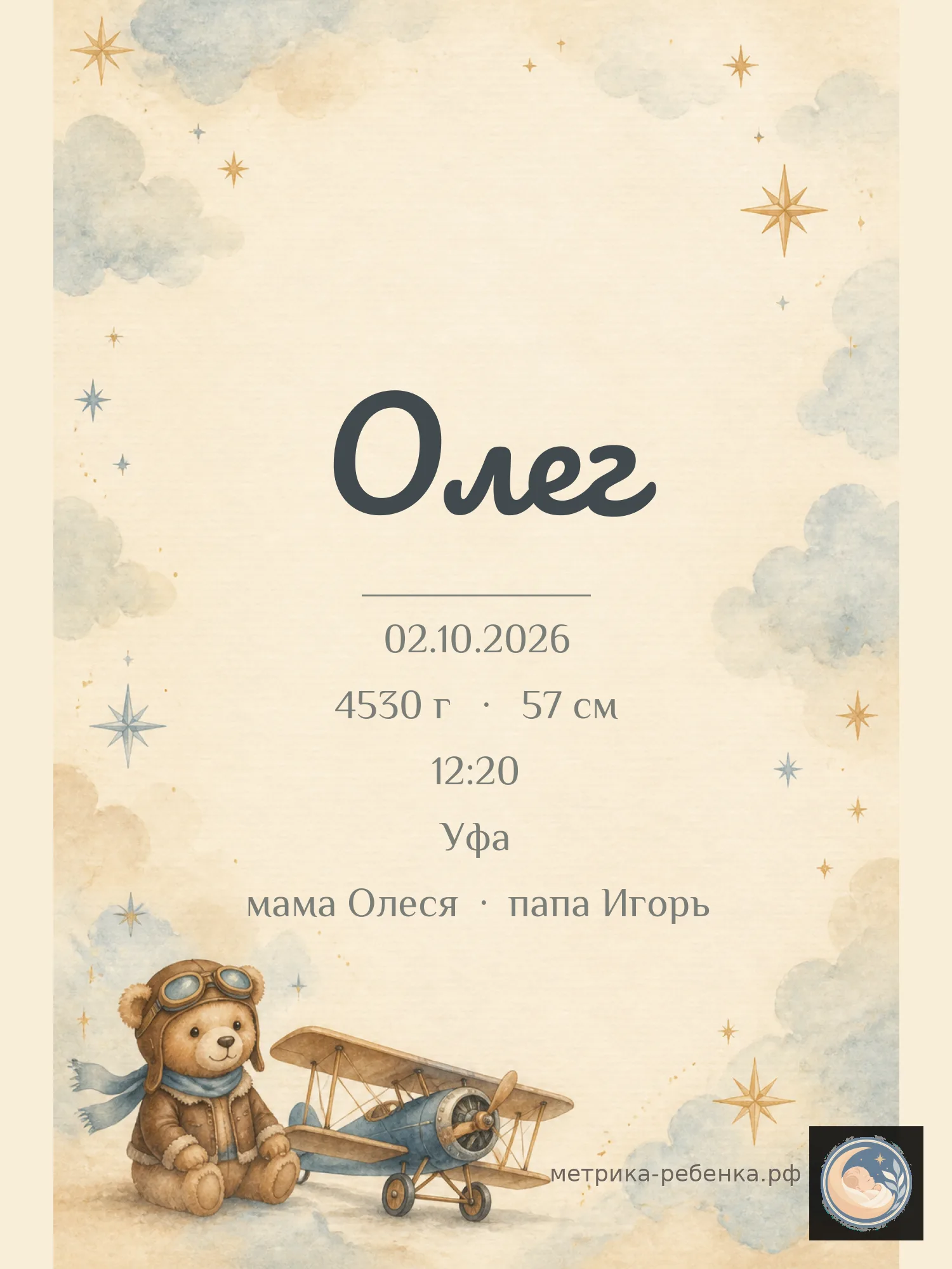 Метрика Олег