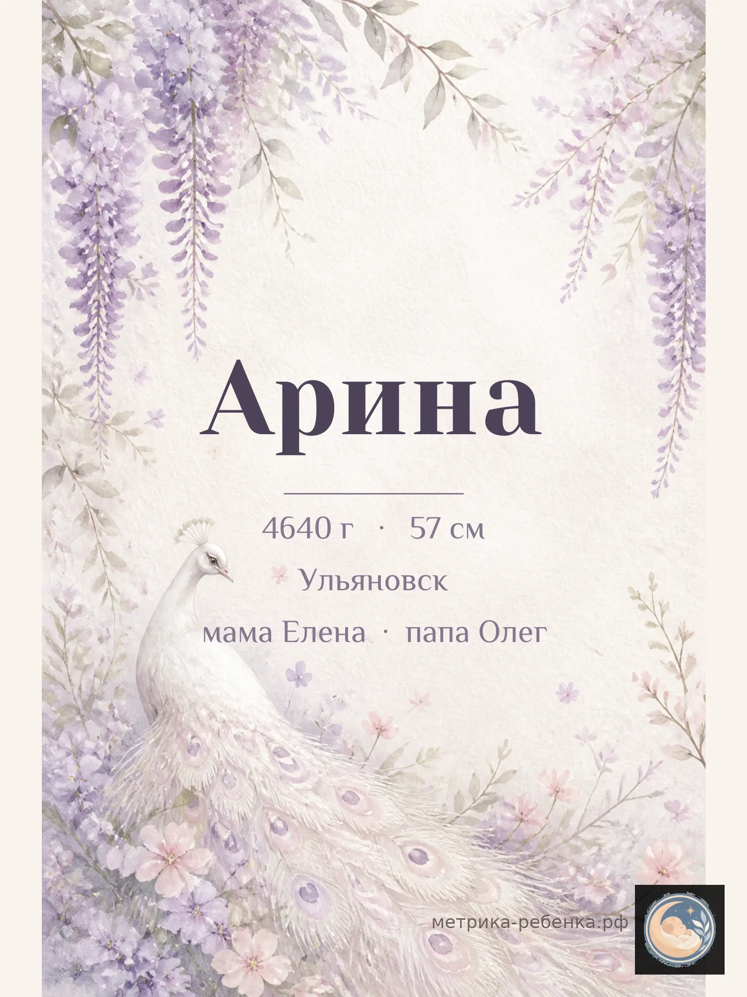 Метрика Арина