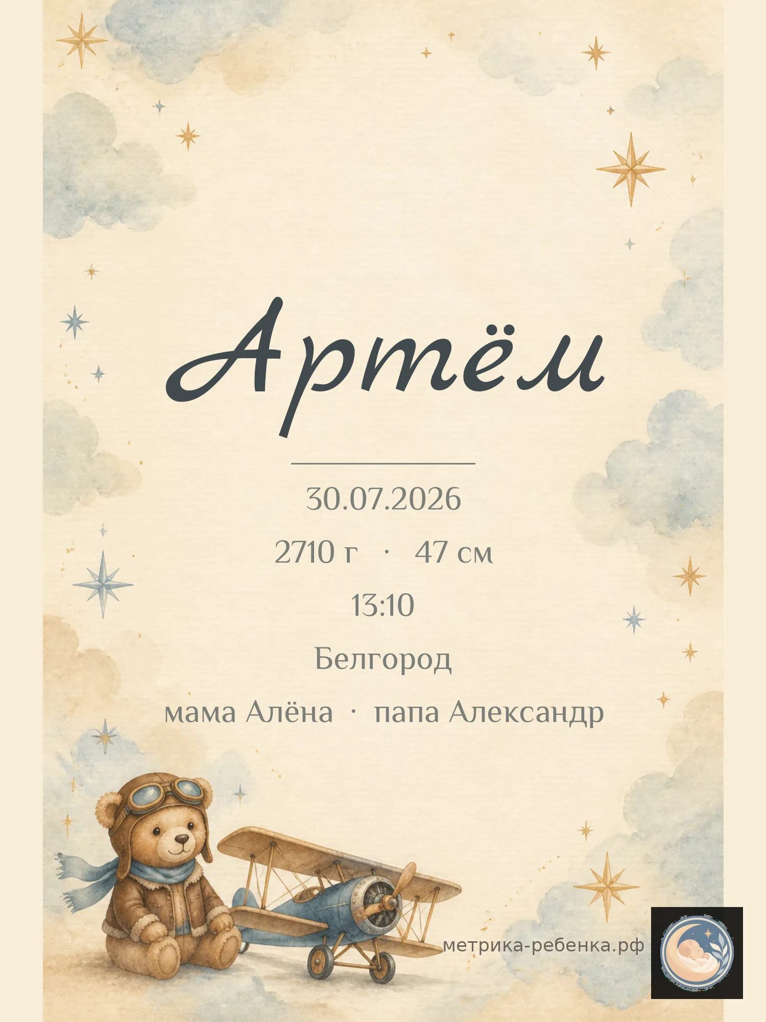 Метрика Артём