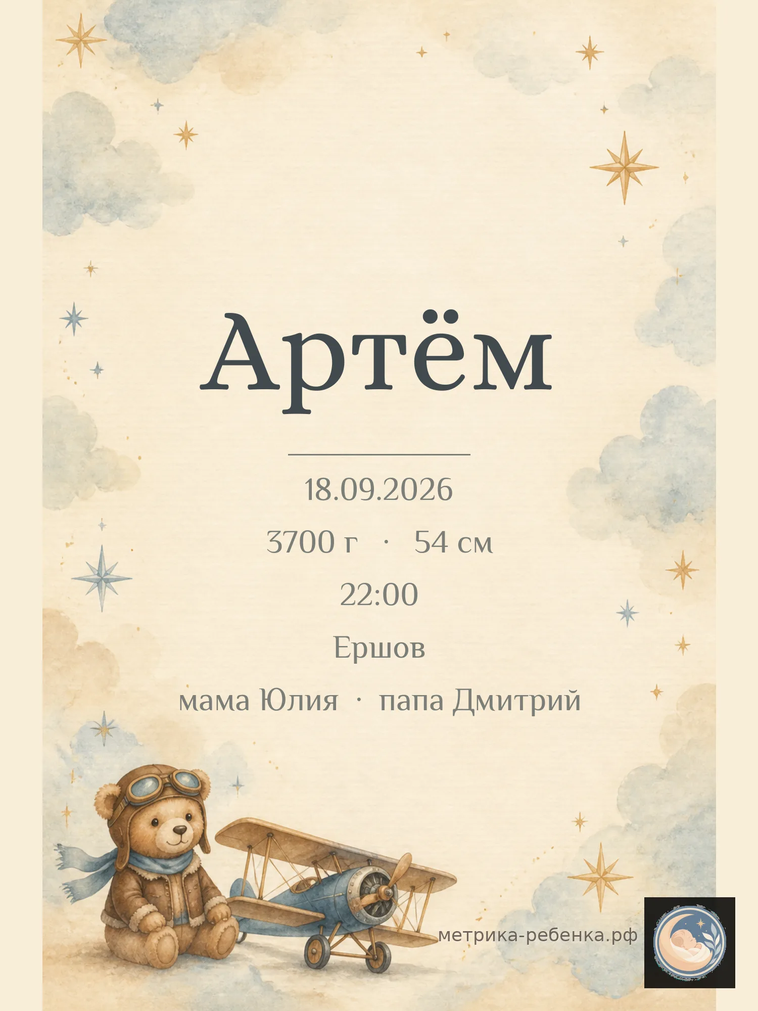 Метрика Артём