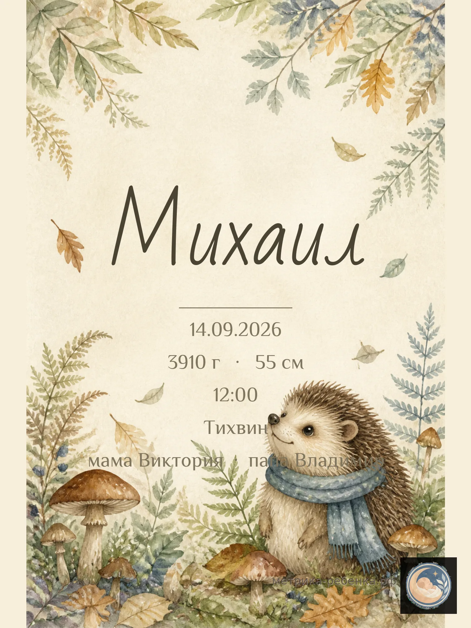 Метрики для имени Михаил