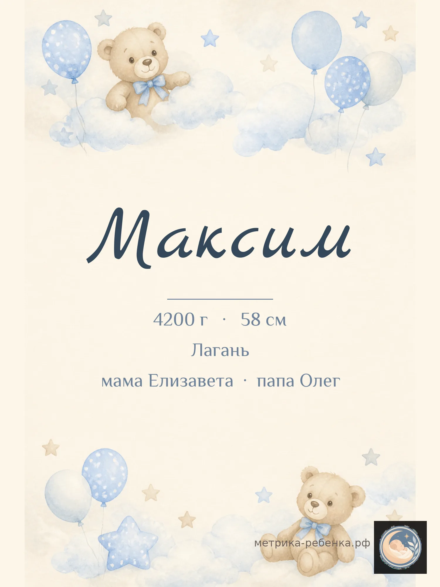 Метрика Максим