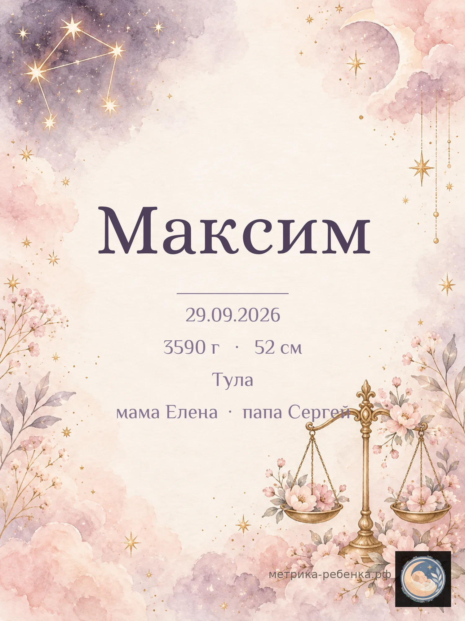 Метрика Максим