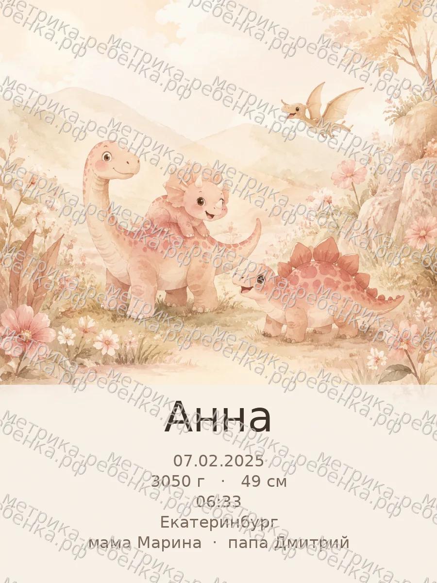 Метрики для имени Анна