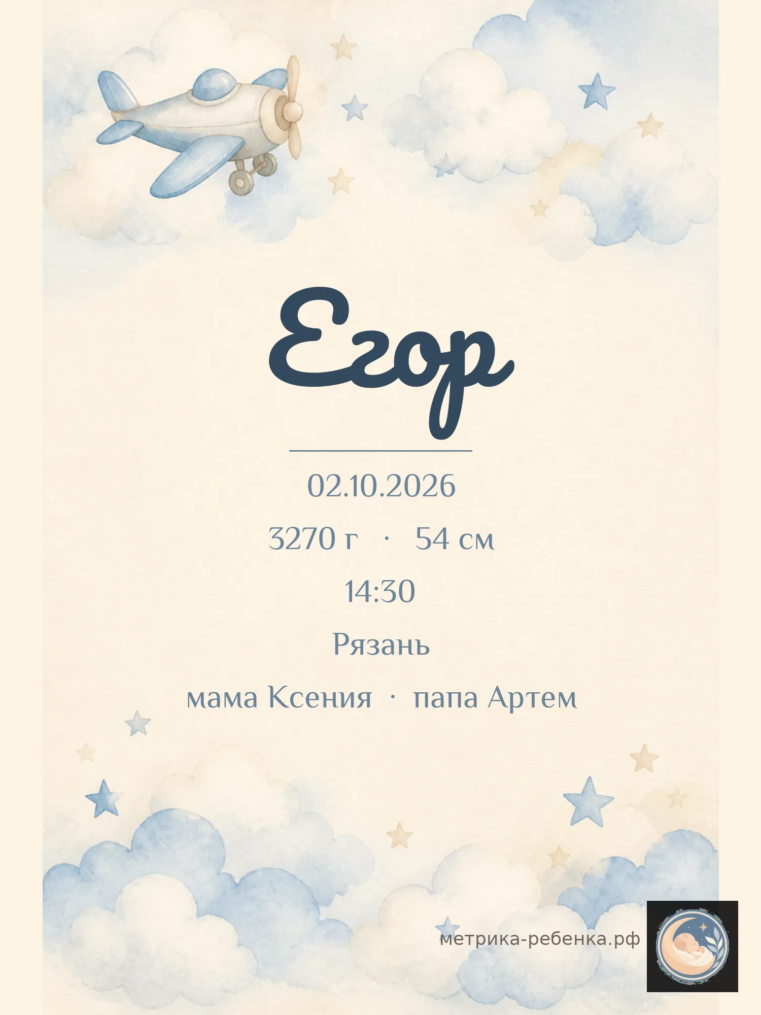 Метрика Егор