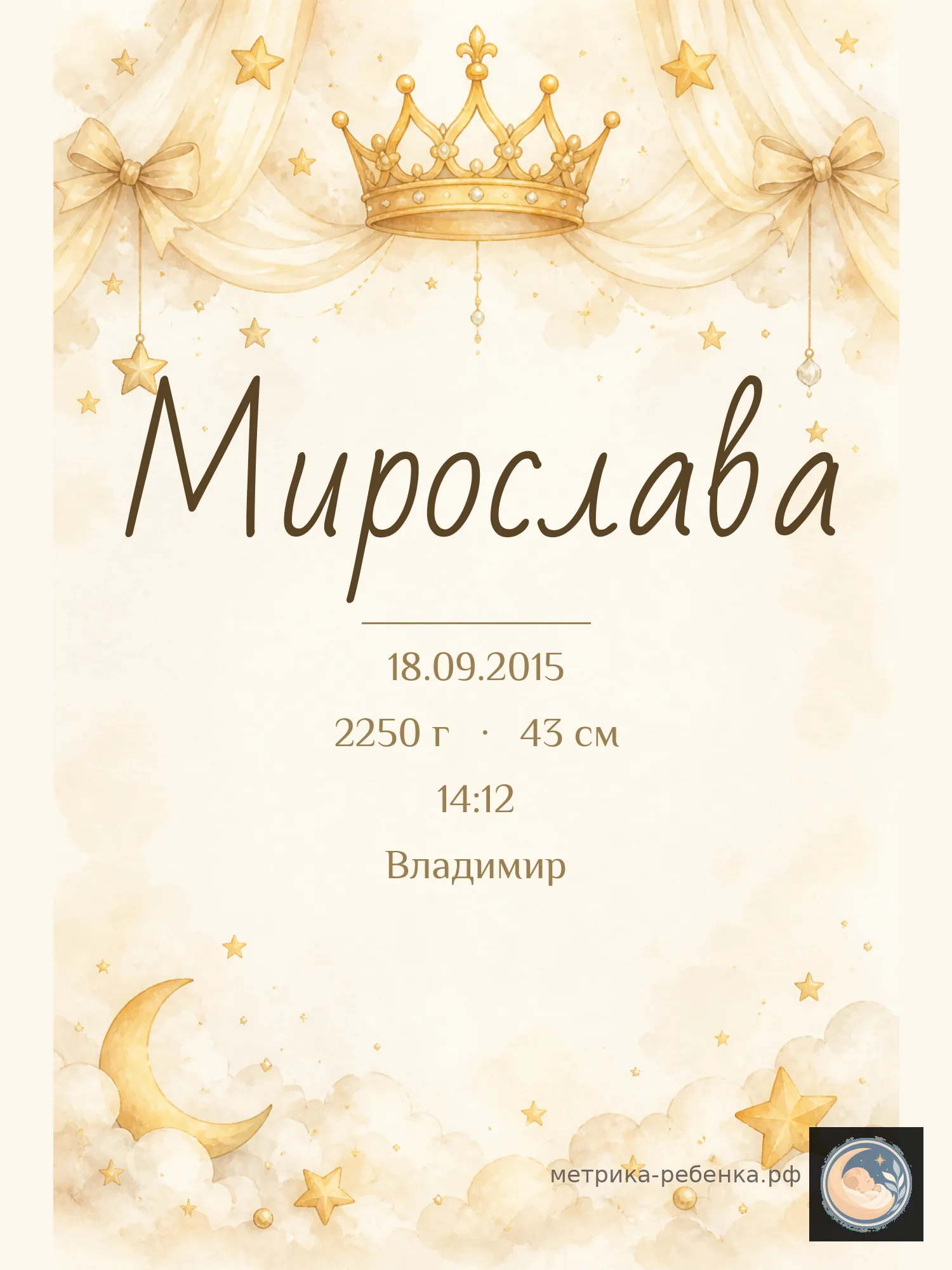 Метрика Мирослава