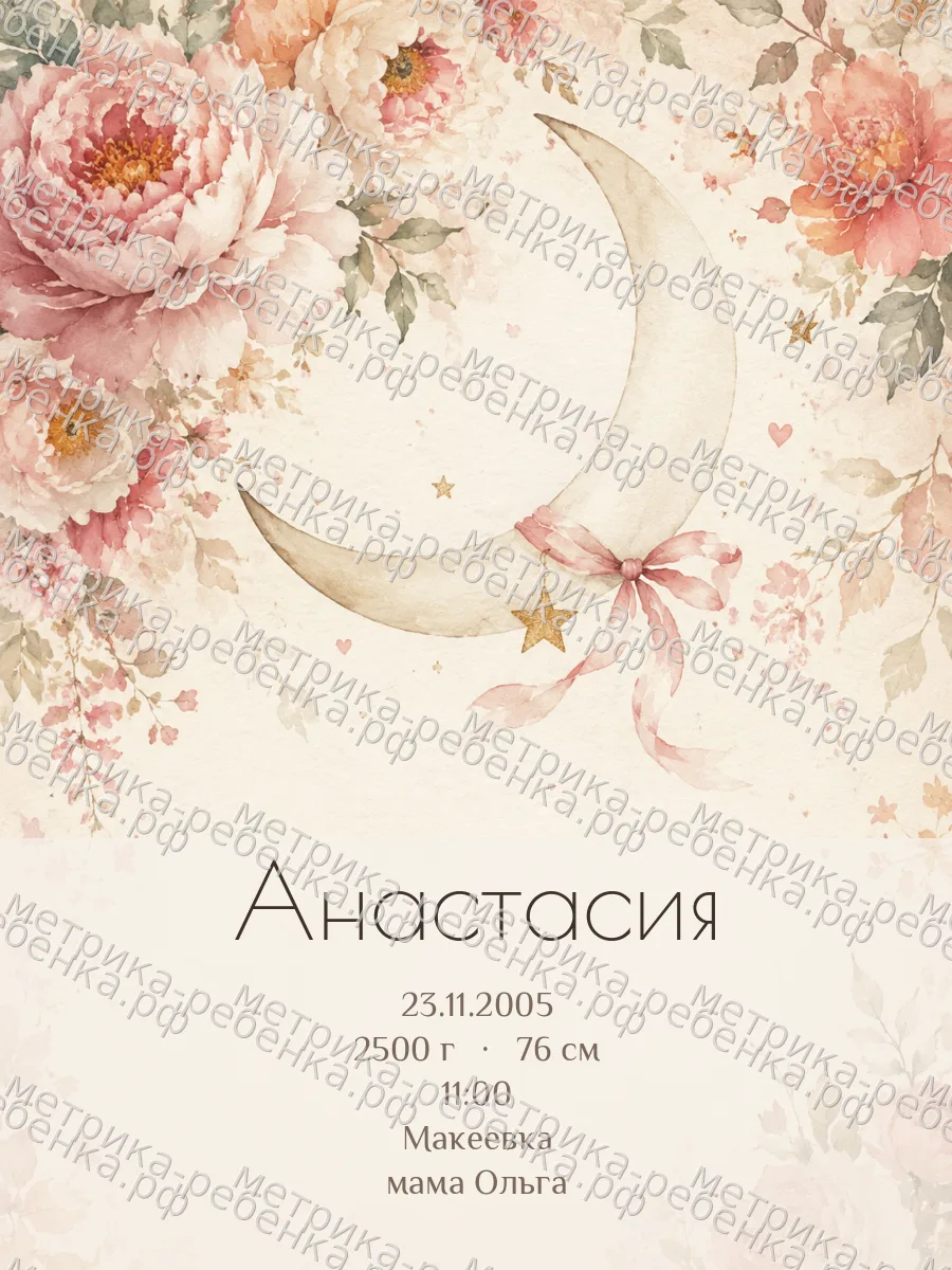 Метрика Анастасия