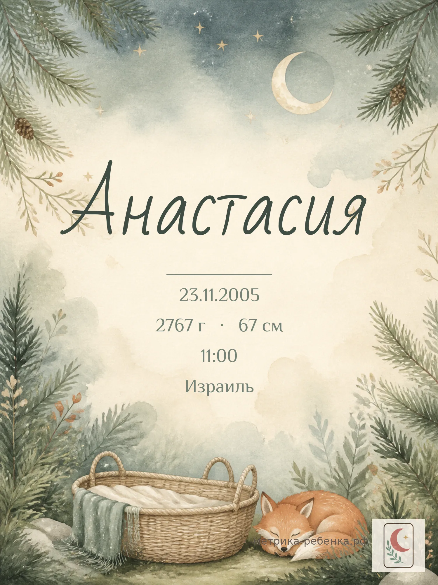 Метрика Анастасия