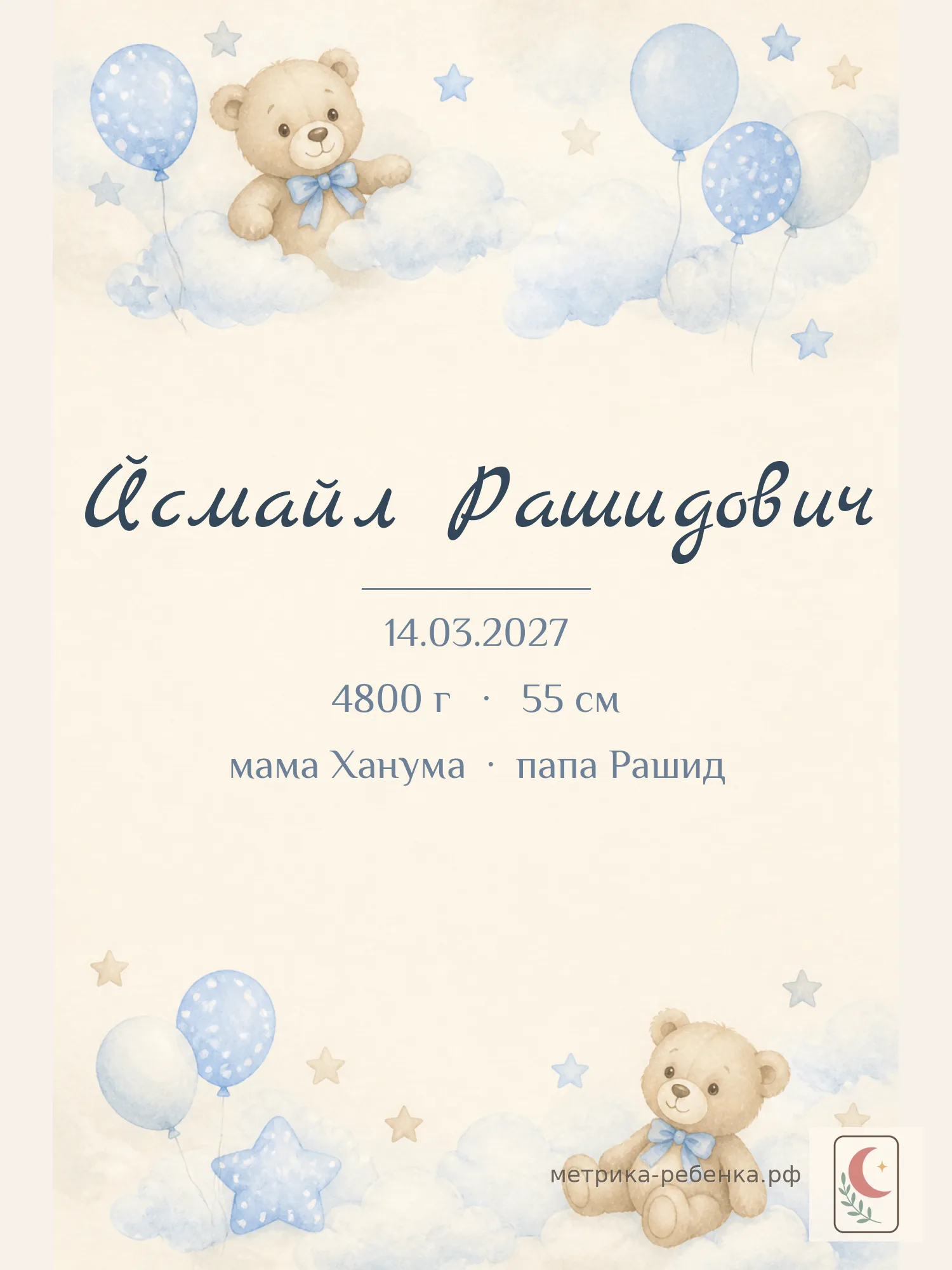 Метрика Йсмайл Рашидович