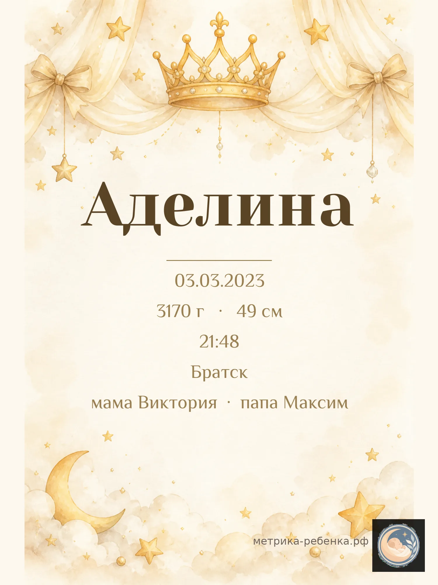 Метрика Аделина