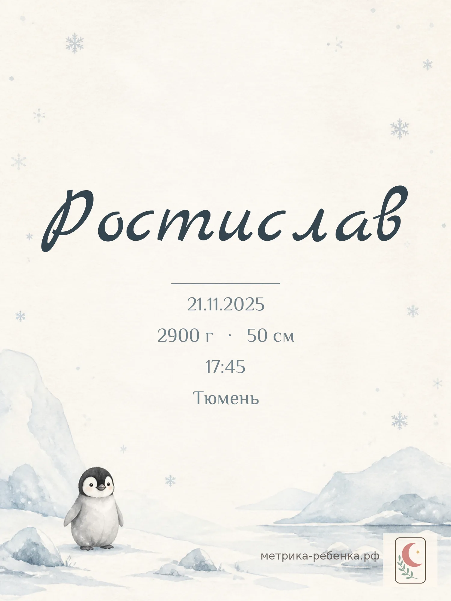 Метрика Ростислав
