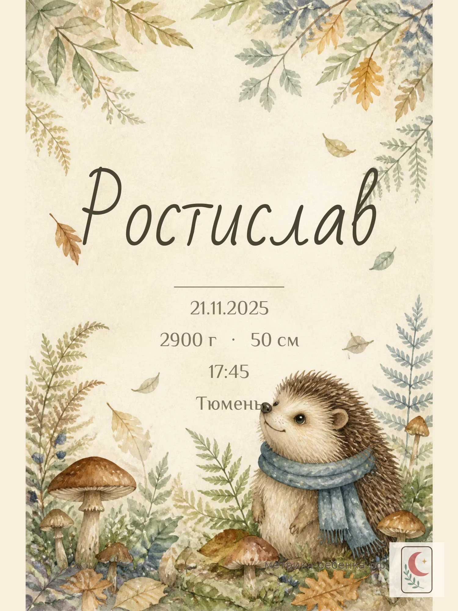 Метрика Ростислав