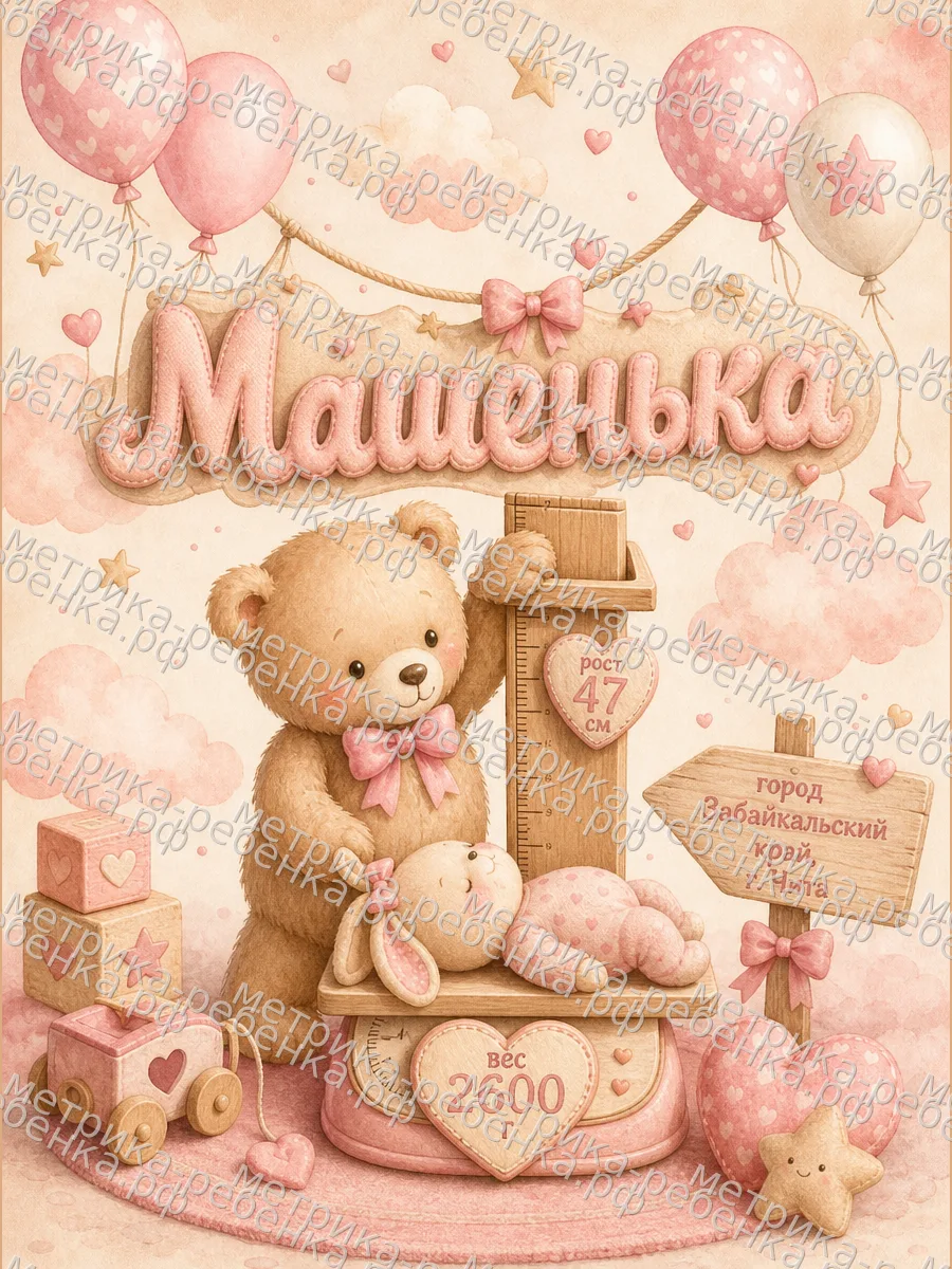 Метрики для имени Машенька