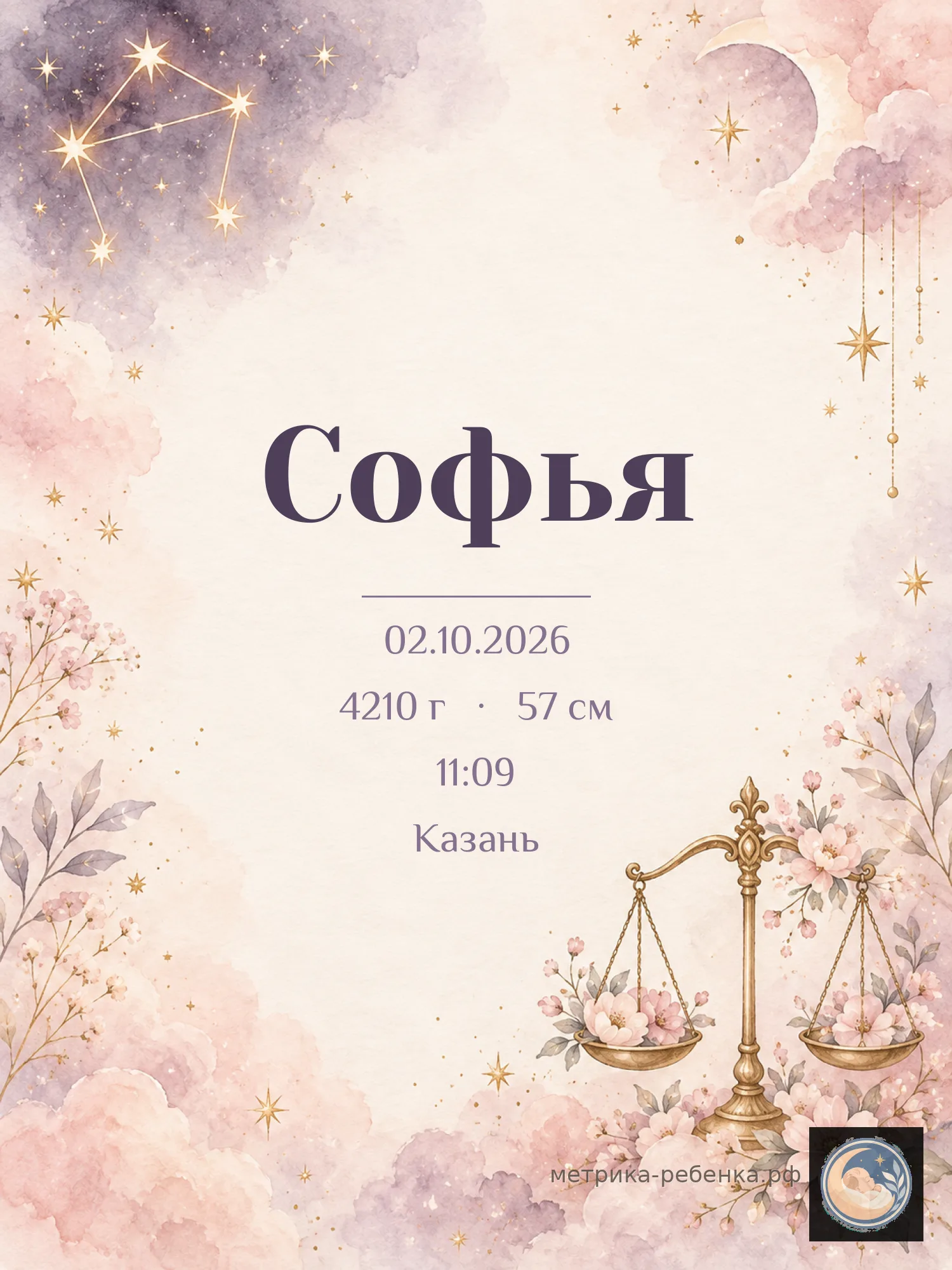 Метрика Софья