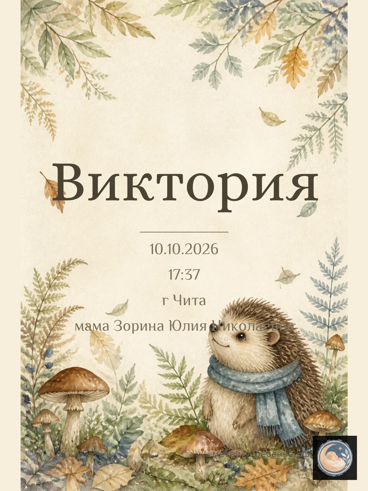 Метрика Виктория