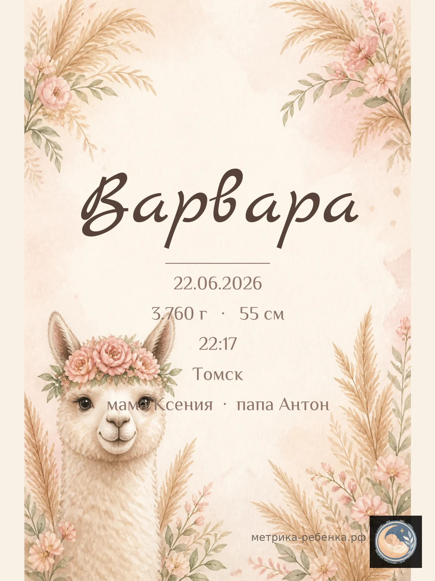 Метрика Варвара