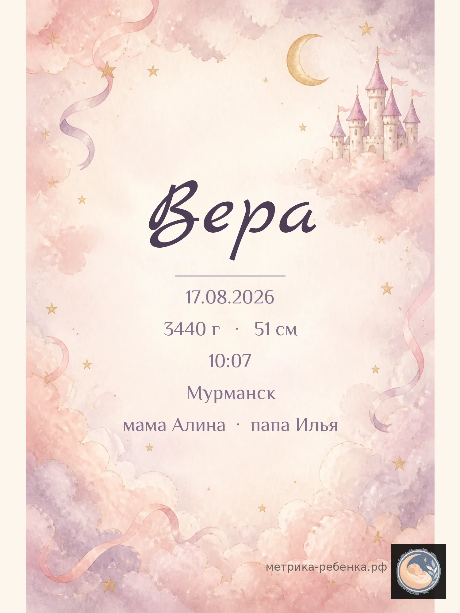 Метрика Вера
