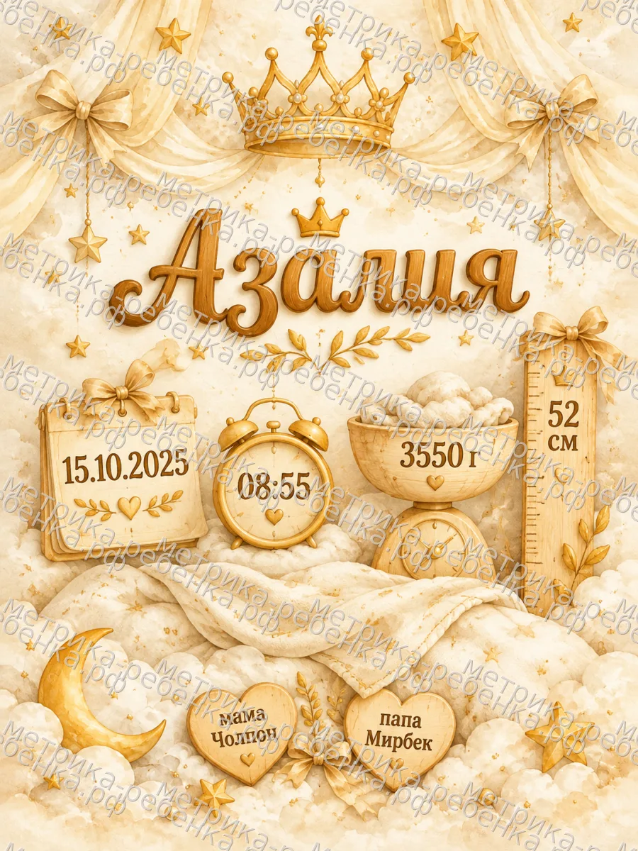 Метрики для имени Азалия