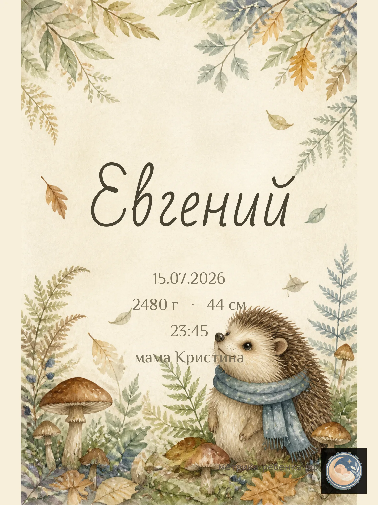 Метрика Евгений