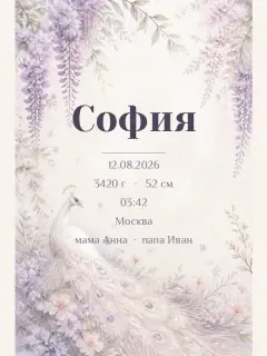 Белый павлин