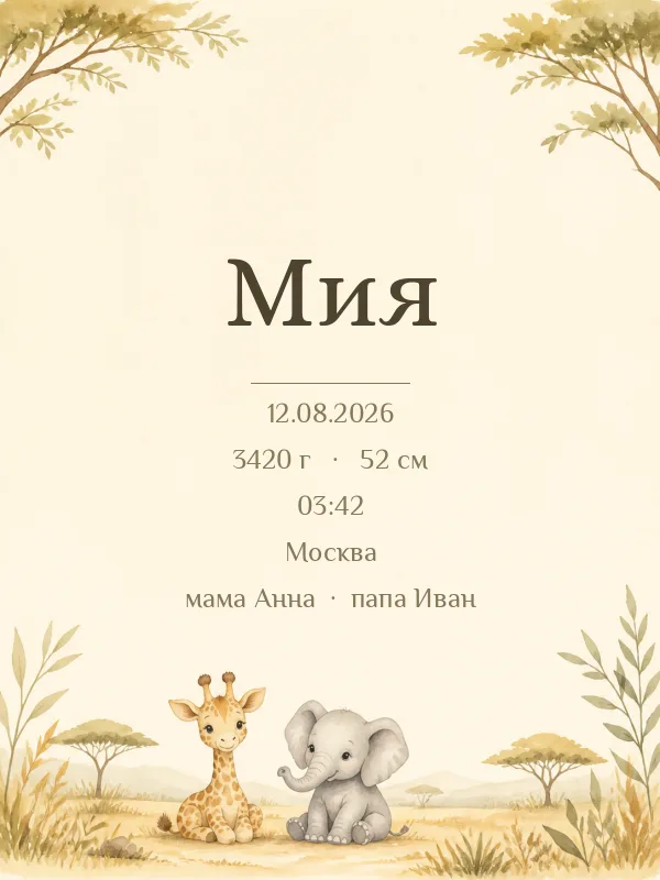 Метрика «Сафари» — пример