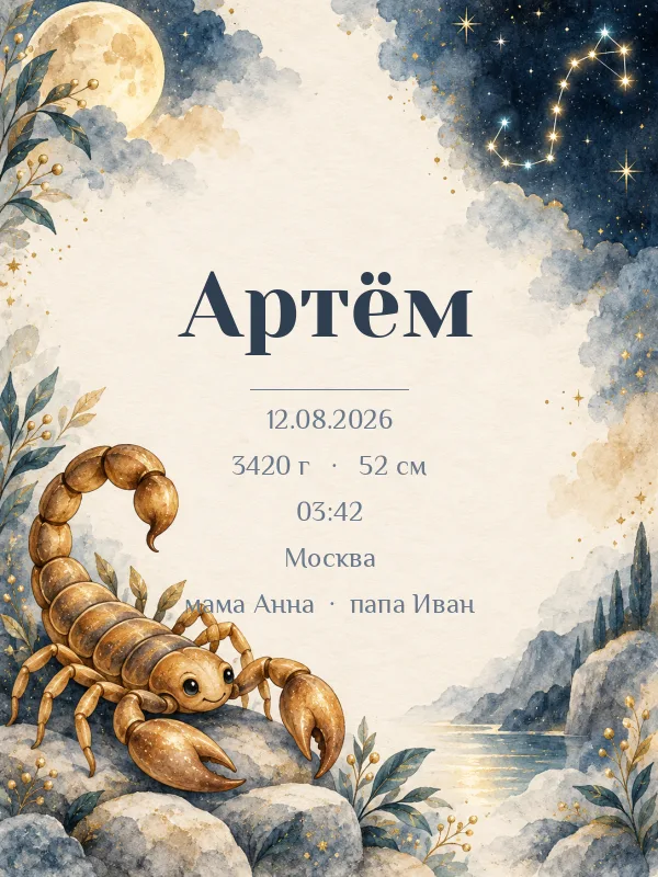 Метрика «Скорпион» — пример